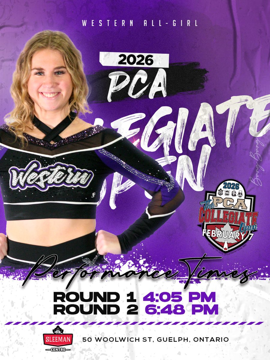 Catch us this Saturday at <a href="/pcanationals/">PCA Nationals</a> at the Sleeman Centre in Guelph!

Performance Times:
ROUND 1 - 4:05 PM
ROUND 2 - 6:48 PM

#backinblack #westernu #westernallgirl #pcanationals #runwiths bangbangstanggang

🐎