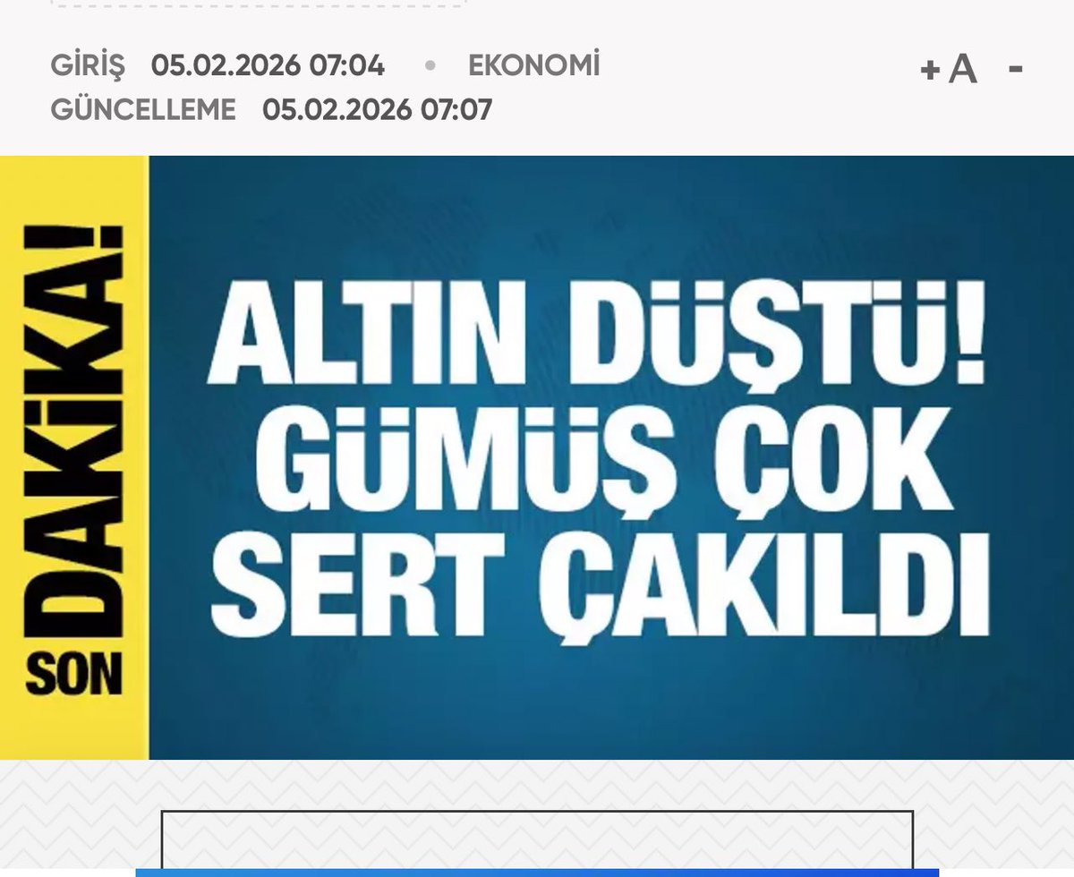 🔴#SONDAKİKA🔴
👉#Altın ve #gümüş teki hareketlilik sürüyor. Fiyatlar bu gece tekrar düştü. Özellikle gümüşteki değer kaybı %14'e dayandı. #bist #coin #gram #ons #viop #ALTINS1 #endeks #Iran #dolar #borsa #asels #ykbnk #akbnk #tuprs #bilanço #gold #silver #haber #bimas #mavi