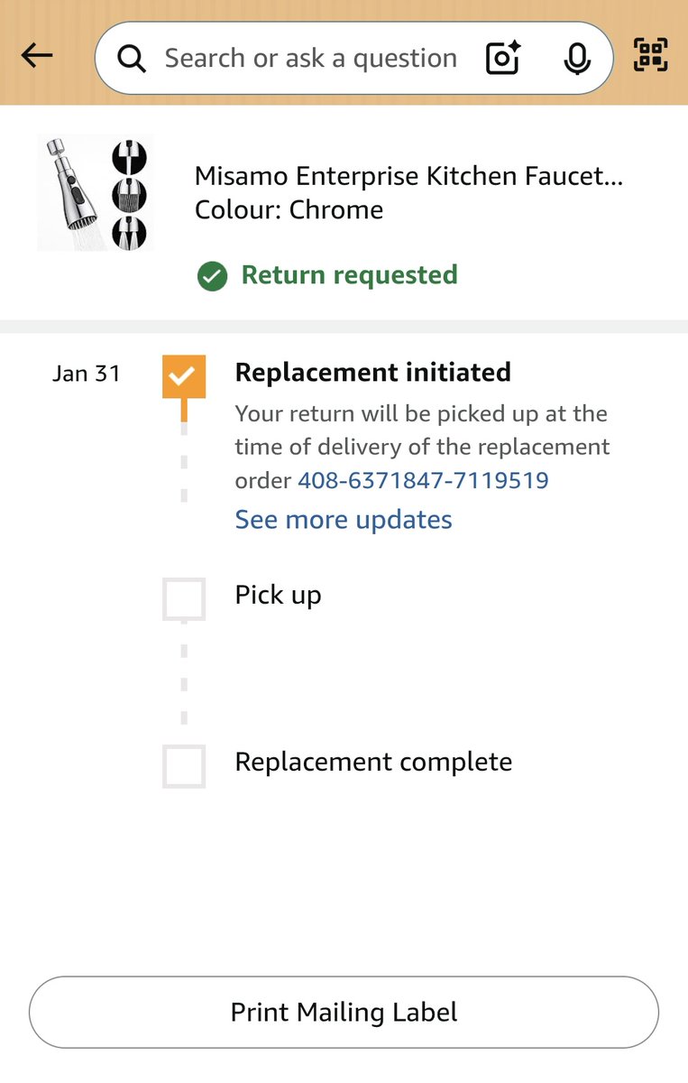 JosephReetika's tweet photo. @amazonIN waiting for my replacement since last 5 days. It's impossible to contact your customer care through the app anymore. It keeps leading me to the same page. Can I get an update??? https://t.co/6YkfrWmlvM
