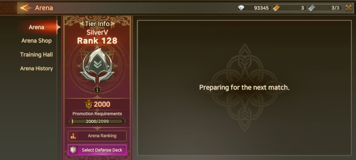 jbee42394's tweet photo. @immortalrising2 @immortalrising2 i want to battle on Arena but it's showing no opponent. Also the starlight reward for arena ranking for last week was not given. Thanks. https://t.co/YRtzVLSTxc