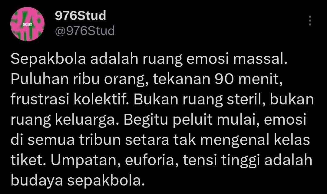Tribun adalah arena ndugal ... 🤘