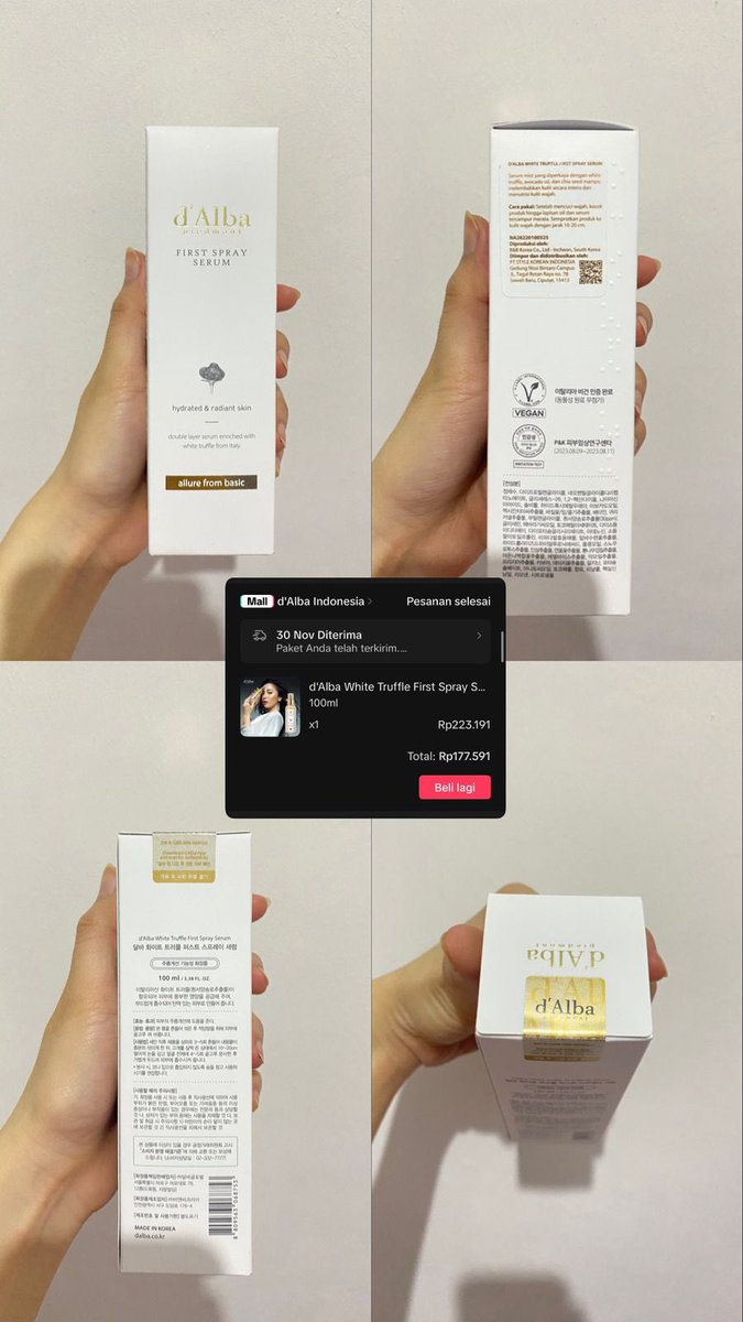 cipachwe's tweet photo. WTS // WANT TO SELL SKINCARE!! 

1. First Spray Serum d’Alba (150k)
2. Cherry Blossom Glow Tone-Up Cream Inisfree (150k)

• serum d’Alba belum pernah dipakai, masih ada segelnya
• toneup cream inisfree baru 3x pemakaian

100% ori/Gratis Ongkir/Dom. Cianjur
wts d’alba inisfree https://t.co/OWqRpEBo8q