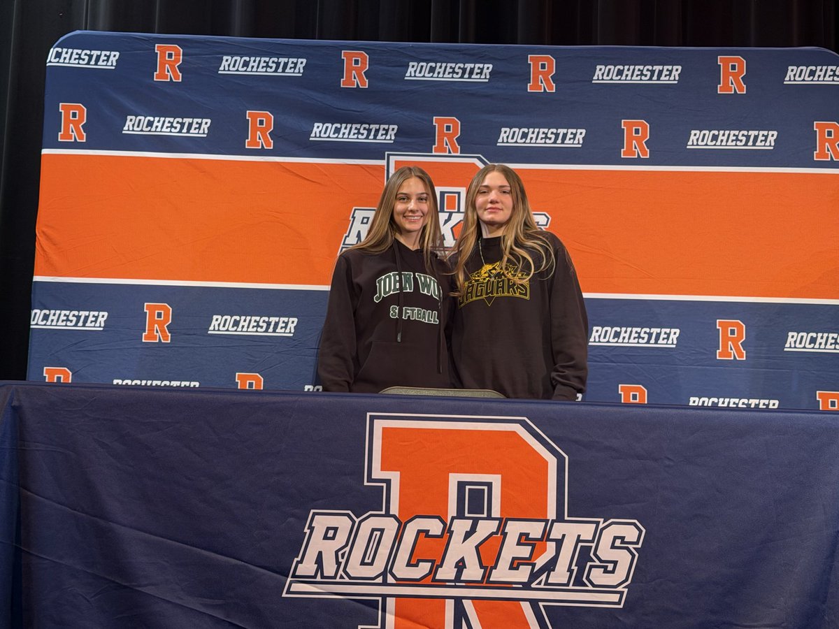 Congratulations to <a href="/PSitko9519/">Payton Sitko</a> for signing with John Wood and to <a href="/IsabellaHa3235/">Isabella Harness</a> for signing with DACC!