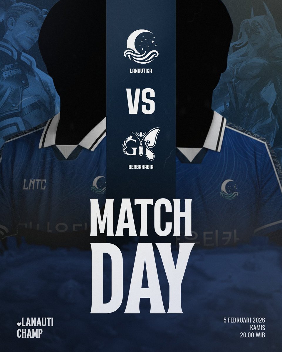 Lanautica_OFC's tweet image. 𝘿𝙚𝙗𝙪𝙩 𝙢𝙖𝙩𝙘𝙝🌙

𝙉𝙤 𝙥𝙧𝙚𝙨𝙨𝙪𝙧𝙚, 𝙟𝙪𝙨𝙩 𝙛𝙤𝙘𝙪𝙨⚔️
#LanautiChamp 

Ayo kita kasih match yang seru hari ini @BerbhGIA_Esport😆