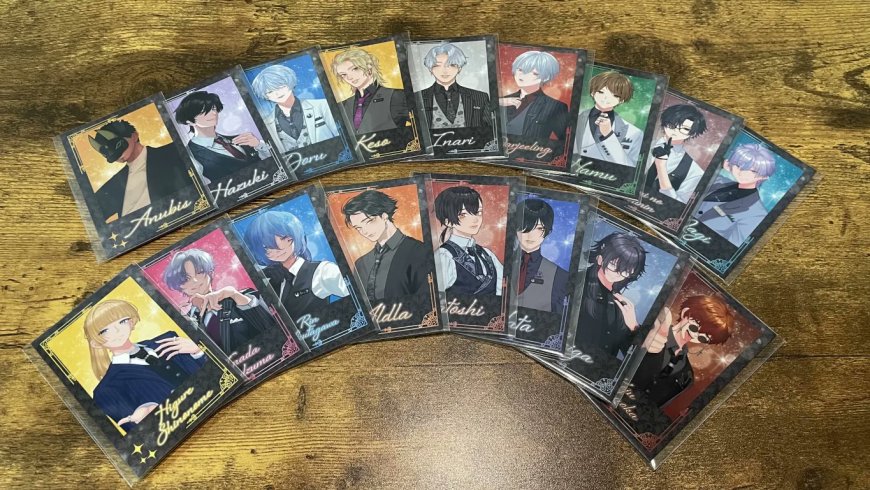 グッズ紹介《B賞》チェキ風カード 17人のホスト達のチェキだぞ！ 君の