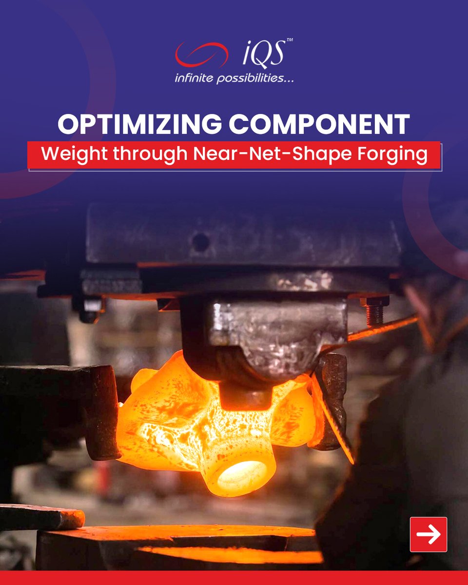 IqsEspl's tweet image. Closer to final shape means less machining and less scrap.
That’s the power of near-net-shape forging.

#NearNetShape #Forging #Manufacturing #Engineering #Metal #IQS
