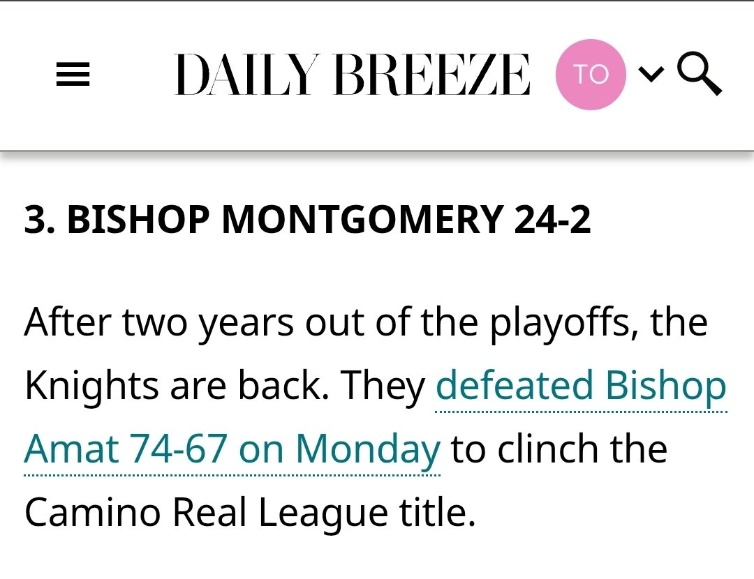 Bishop Montgomery Athletics tweet media