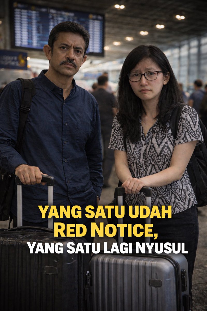 amandasah__'s tweet photo. Pada mau lari kemana lagi sih, sampai ke ujung dunia manapun pasti ketangkap. Tinggal nunggu waktu aja. 

Riza Chalid udah kena red notice, pasti "bu menteri" alias Jurist Tan lagi pusing 7 keliling sebentar lagi kena red notice juga. 

Ga ada orang kuat yg kebal hukum di era pemerintahan presiden Prabowo. Semua yg korupsi apalagi koruptor kelas kakap harus tanggung jawab.