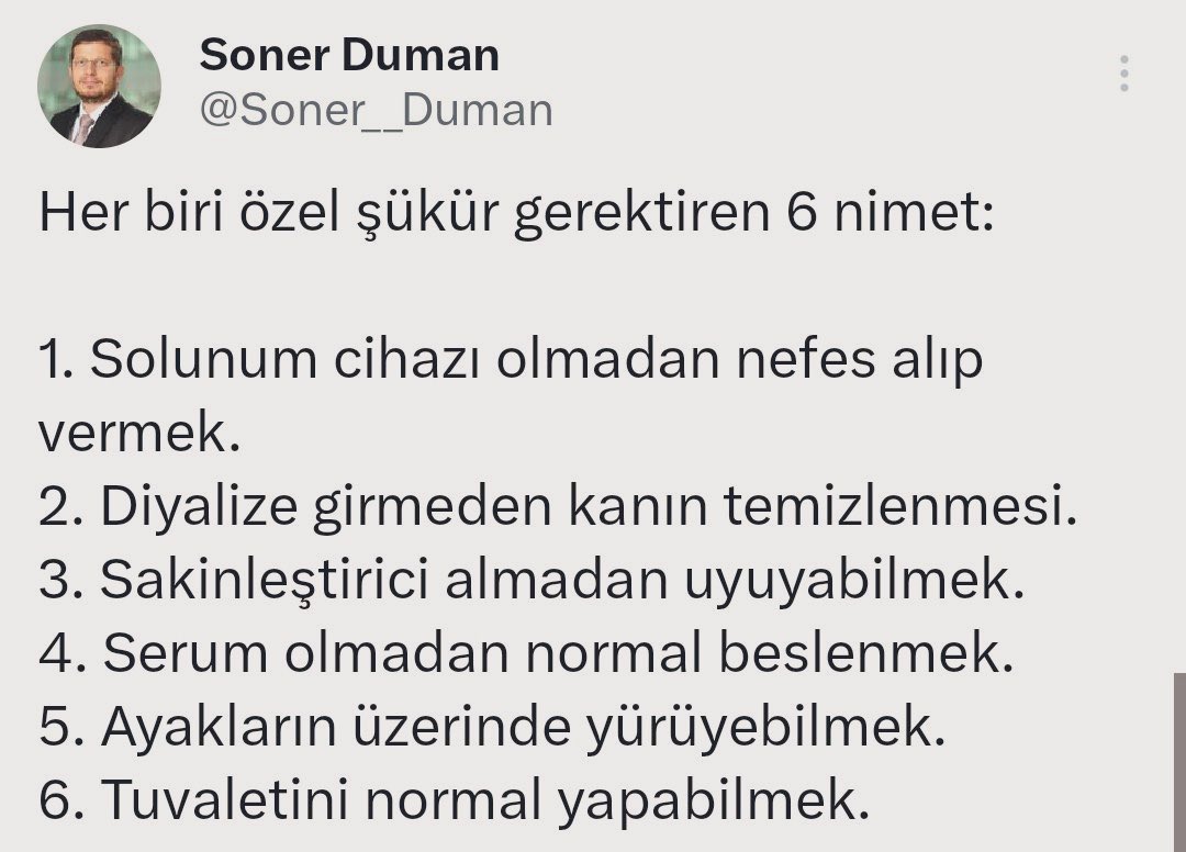 Şükür gerektiren binlerce nimetten 6 tanesi