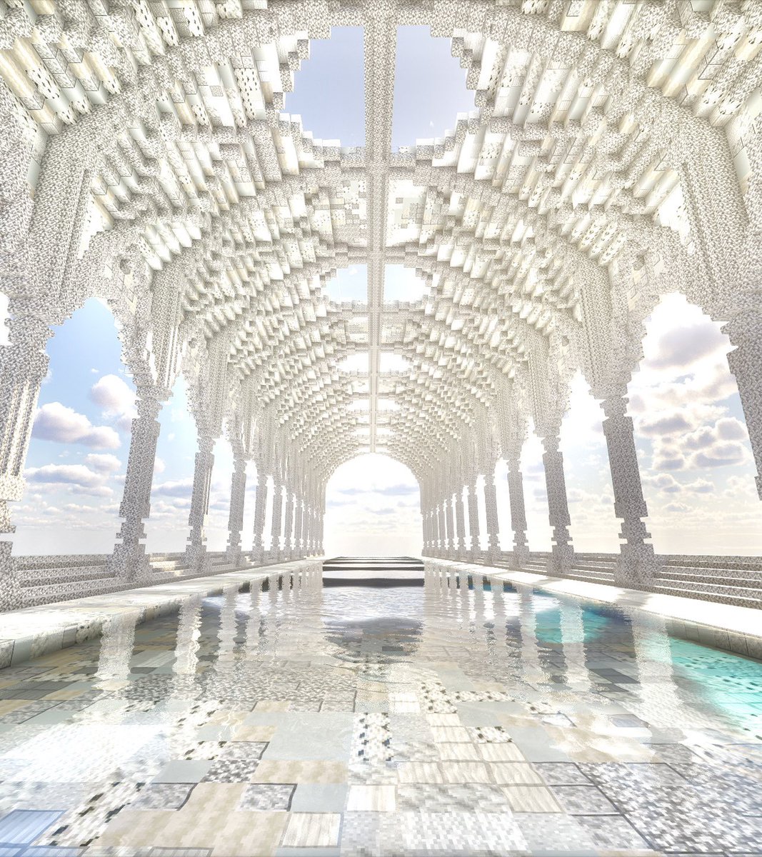 ぽいくマイクラ建築 tweet media