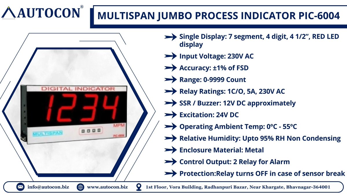 Autocon_Inst's tweet photo. Multispan Jumbo Process Indicator PIC-6004 (Single Side)
For more inquiry : https://t.co/mYalxU64AF
#autocon #ecommerce #processindicator #indicators https://t.co/jvgkx8ltyV