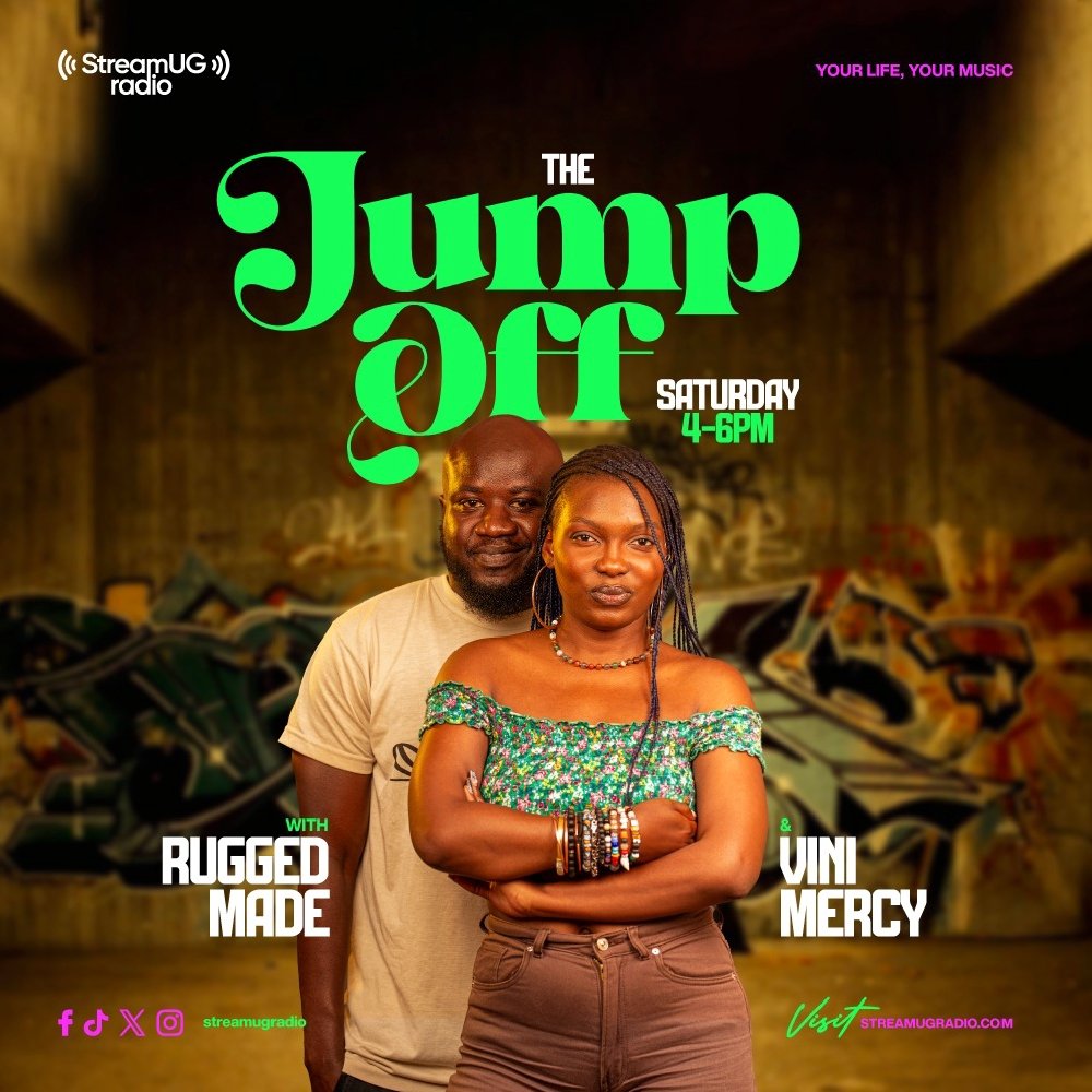 StreamUGRadio's tweet image. Turn up your Saturdays 🔊🔥
The Jump Off is live on StreamUG Radio — bringing vibes, energy &amp;amp; real music culture!
🕓 4–6PM | Saturday
🎙️ With Rugged Made &amp;amp; Vini Mercy
Listen live 👉 streamugradio.com�
#TheJumpOff #StreamUGRadio #YourLifeYourMusic @ruggedmade