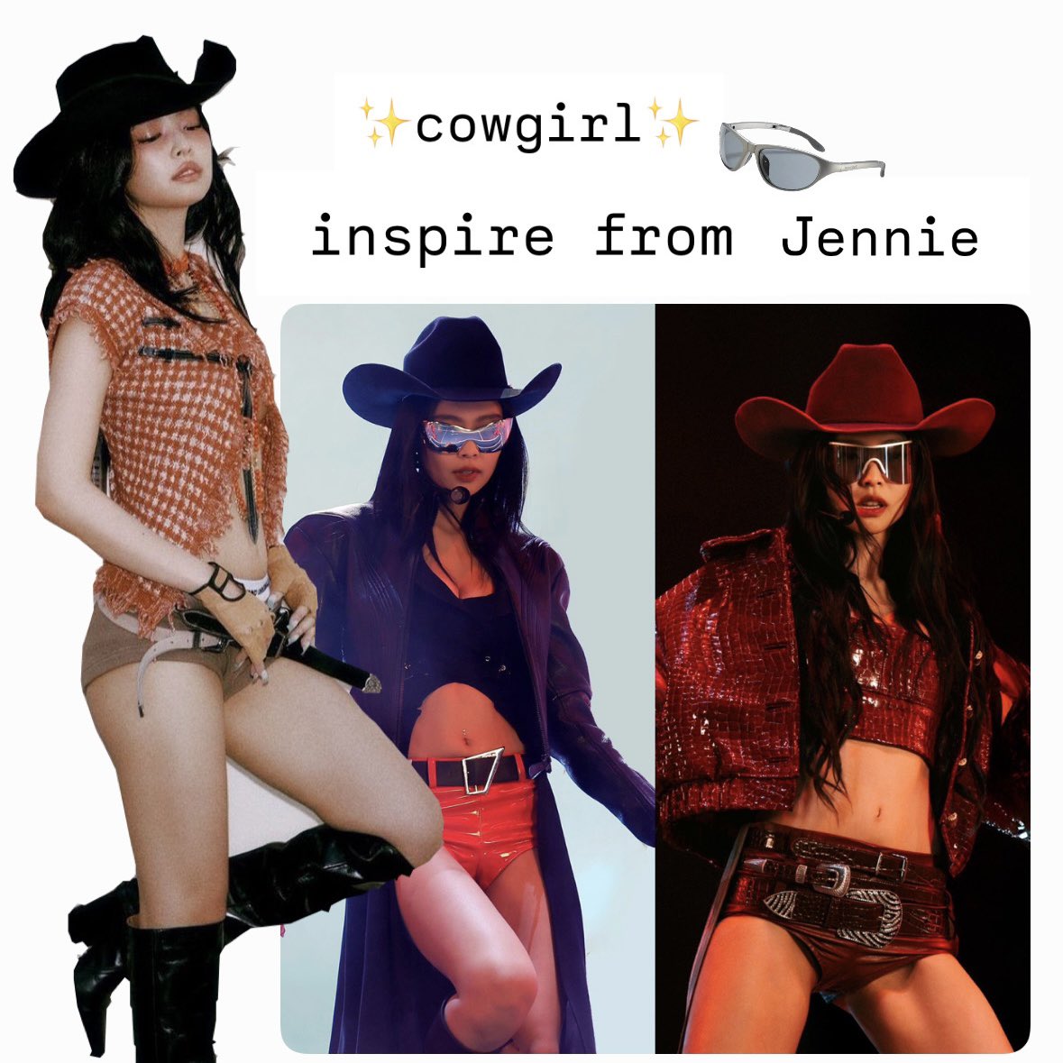 คืองี้นะถึงเวลาทีนี่ต้องเตรียมเรฟชุด "cow girl"' ละป๊ะ เอ้าท์ฟิตที่ใครเห็นก็รู้ว่าได้อินสไปเรชั่นมาจากเจนนี่แบบตะโกน💯เพราะดิชั้นจะเป็นเวสเทิร์นเกิร์ลจ้ะ โคเชลล่างานเฟสอะไรใดๆก็ใกล้จะเข้ามาทุกที เอาไปแต่งตามได้ แปะไอเท็มคอมพลีทลุคให้ไปเตรียมตัวกันแบบเก๋ๆ ที่หากันได้ง่ายๆจาก