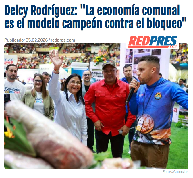 RedpresNoticias's tweet image. 📌 Delcy Rodríguez: "La economía comunal es el modelo campeón contra el bloqueo"

🔎 redpres.com/t44246-delcy-r…

Tags | 🏷️ #Economía #Comunal #Crecimiento #Inclusión #Producción #Soberanía #Desarrollo