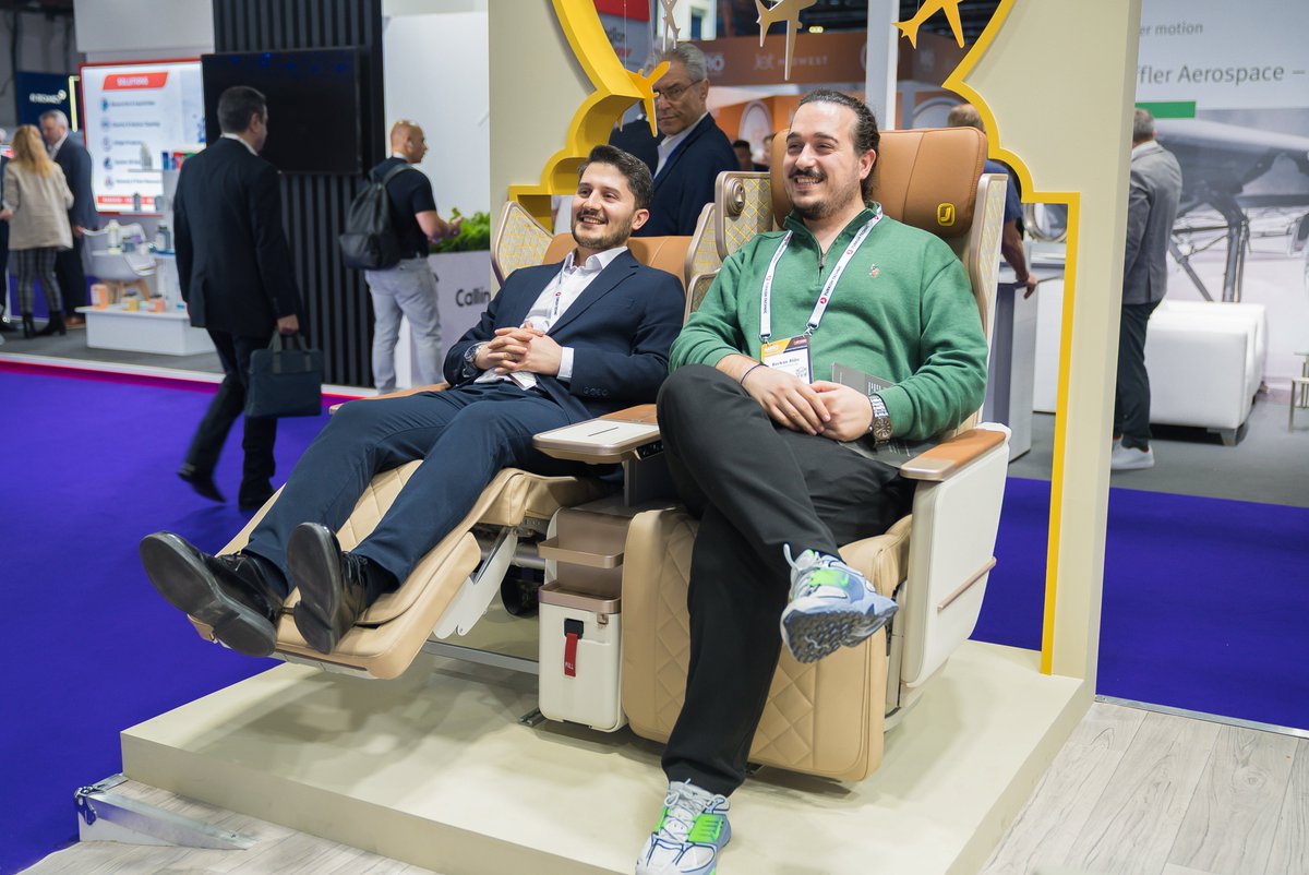 AIMiddleEast's tweet photo. Across the show floor, leading suppliers and solution providers are showcasing the latest MRO tech and aircraft interiors products designed to improve efficiency, reliability, sustainability, and the passenger experience.​ #MRO #AIME https://t.co/DmOIREcDaD
