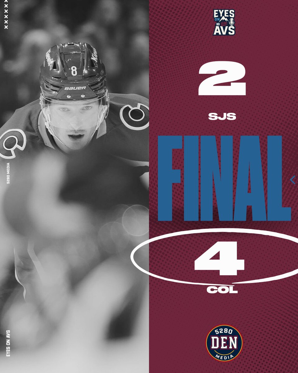 And that is how you head to the break on a high note! The Avs will hold the win column for at least the next 21 days before they return on February 25th in Utah. Good luck to all the Avs players in the Olympics, and let's prepare for the final stretch! #GoAvsGo