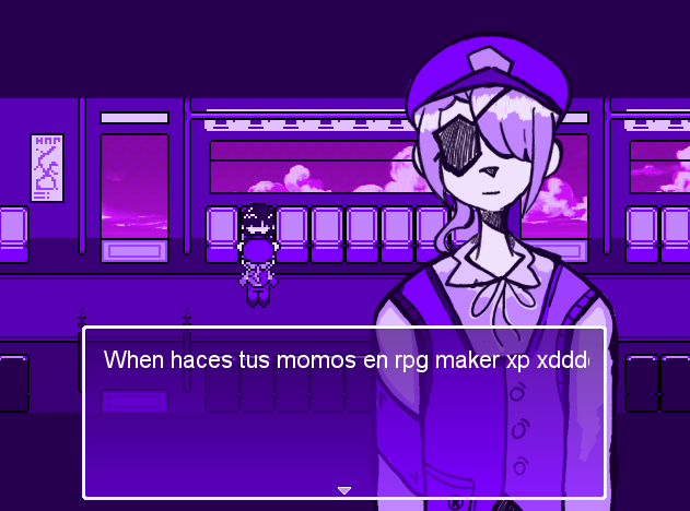 When haces tus momos en rpg maker xp xdddd
.....................
ay ayudame jefecita se me volvio a crashear :,v