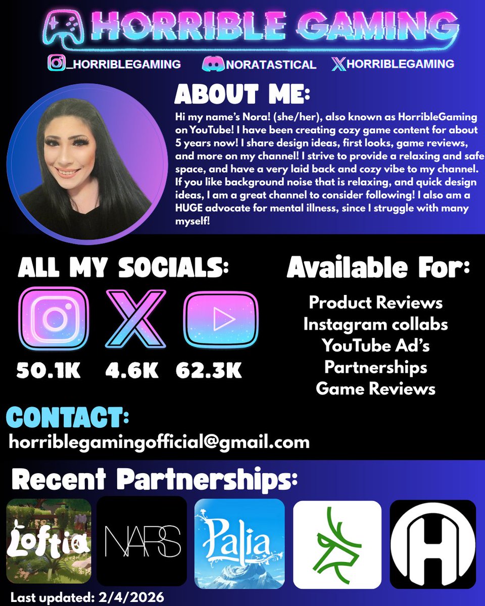 Nora💙HorribleGaming tweet media