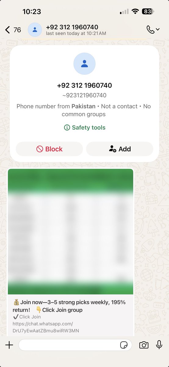 TusharBhaware's tweet photo. The feature to display location of phone number is a life saver.
Someone from Pakistan trying to scam. #scam https://t.co/e8NZyAh6m4