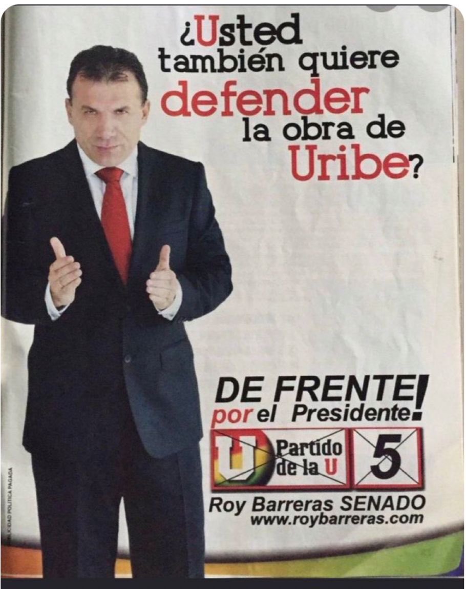 Roy Barreras dice que lleva 17 años construyendo un proyecto político con Iván Cepeda, pero hace 17 años se hacía llamar defensor de la obra de Uribe 🤣
