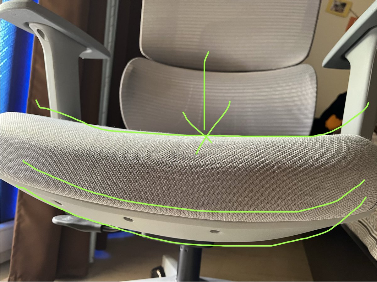 YCRhere's tweet photo. @frido_official @BaluGorade main problem is with your seat cushion, foam, and uneven stitching. The body posture doesn’t align even with sliding feature. You can check how featherlite and BOSQ seating is placed. Have been using these from last 2 years, and upgraded for better ergonomics i brought frido👎 https://t.co/jGCejFIUvO