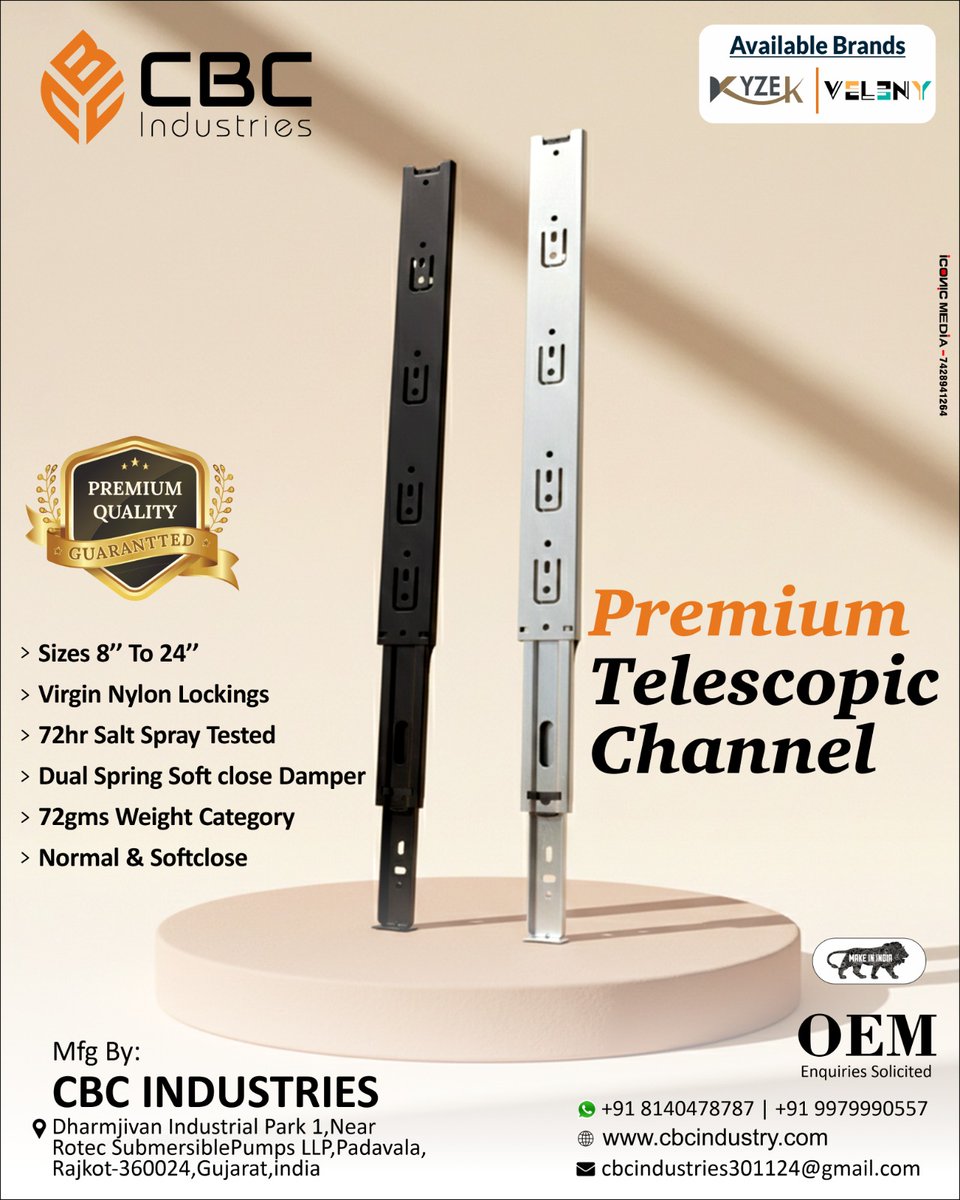 For inquiry via WhatsApp click:- V-O-H.short.gy/91-9979990557

CBC INDUSTRIES (RAJKOT) 
Contact: +91 8140478787, +91 9979990557

Email: cbcindustries30112024@gmail.com
Website: cbcindustry.com

OEM ,Distributor and Wholesaler Enquiries Solicited