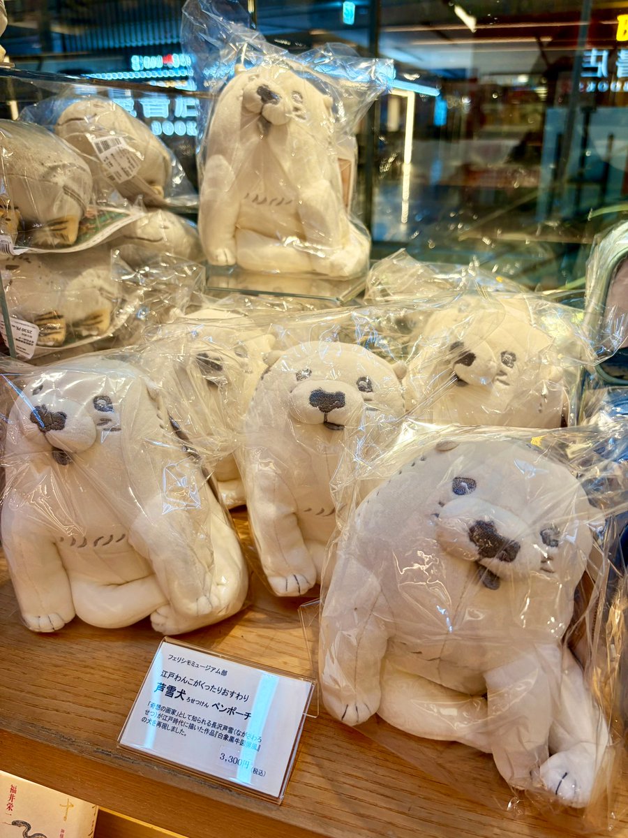 こちら、前からフェリシモさんの芦雪犬ペンポーチをお置きしているコーナーなのですが…

再入荷したら、芦雪犬・大発生！？🤭

今、いっぱい居ます💛