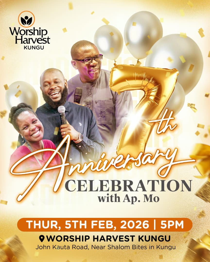worship_harvest's tweet photo. Today is the day that the Lord has made and we are going to Rejoice and be heavily glad in it. 🥰

Join us today at Worship Harvest, Kungu, as we celebrate 7 years of God's grace and work.

#Anniversary
#WorshipHarvest https://t.co/650FjiMg1H