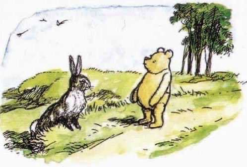 “Christopher Robin depends on Me,” said Rabbit. He’s fond of Pooh and Piglet, but they haven’t any Brain, so there’s really nobody but Me. I’ll see if there’s anything he wants doing, and then I’ll do it for him. It’s just the day for doing things.” ~A.A.Milne #Thursday