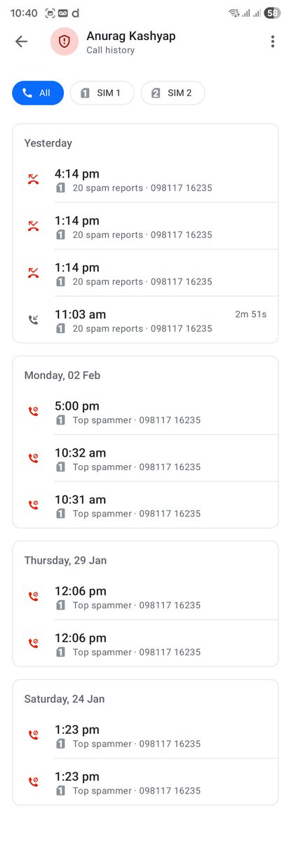 SsanjayPrince's tweet photo. @AxisBank this guy is regularly calling me almost 50 times a day from different numbers and now started abusing me in the name of recovery. He has illegally fetched my contacts and calling them regularly
I have filed an FIR also in the nearest police station @DelhiPolice https://t.co/1Zuam2QZvU