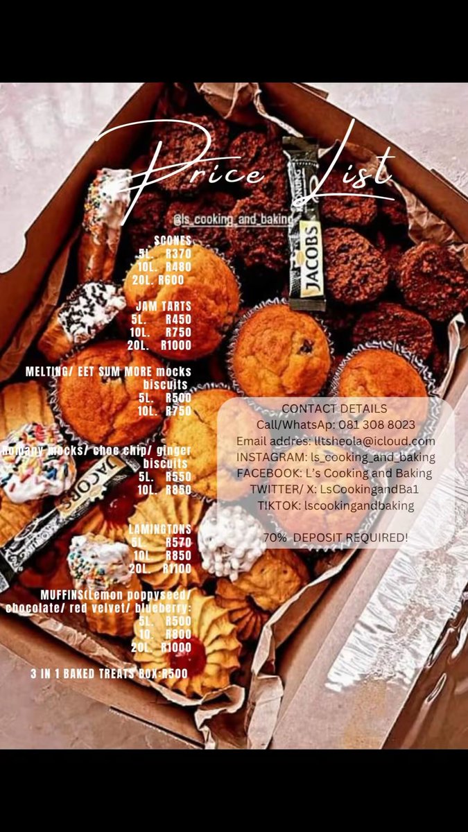 Your support will be highly appreciated 🙏🏽

#lscookingandbaking #Nedbankcup2026 #musa #Uthandonesthembu #SkeemSaam #KaizerChiefs #WitnessF #catering #food