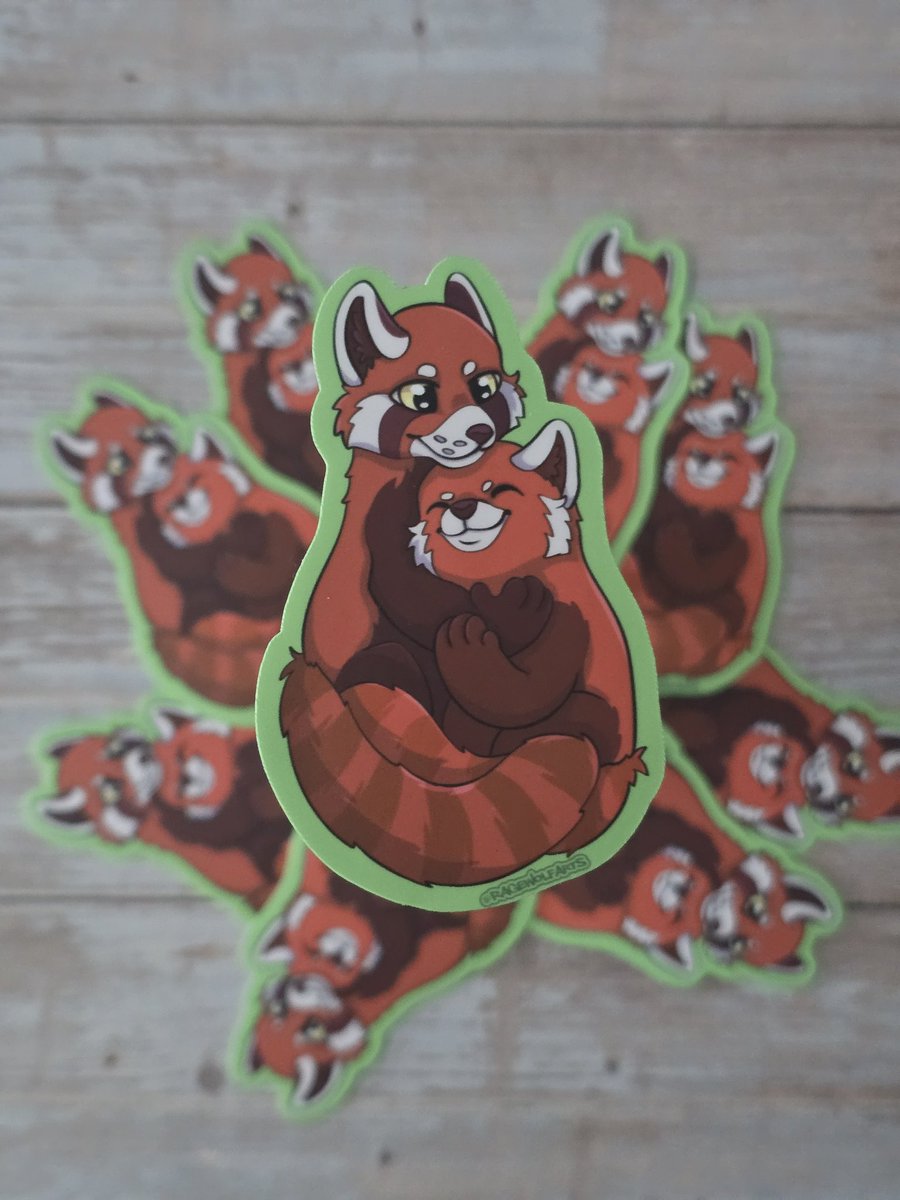 ragewolfarts's tweet photo. Product photos of some prints and stickers I made =3

#furry #redpanda #polarbear https://t.co/59lQfEs4TW