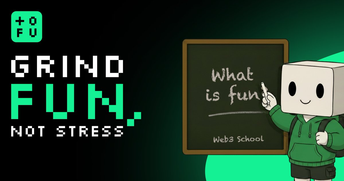 In this class, we don’t chase every candle. 📚
We follow one simple idea: grind fun, not stress 🧘‍♂️
TOFU helps you learn, improve, and stay relaxed while you trade. 🎮

Together.fun

#TogetherFun #TOFU