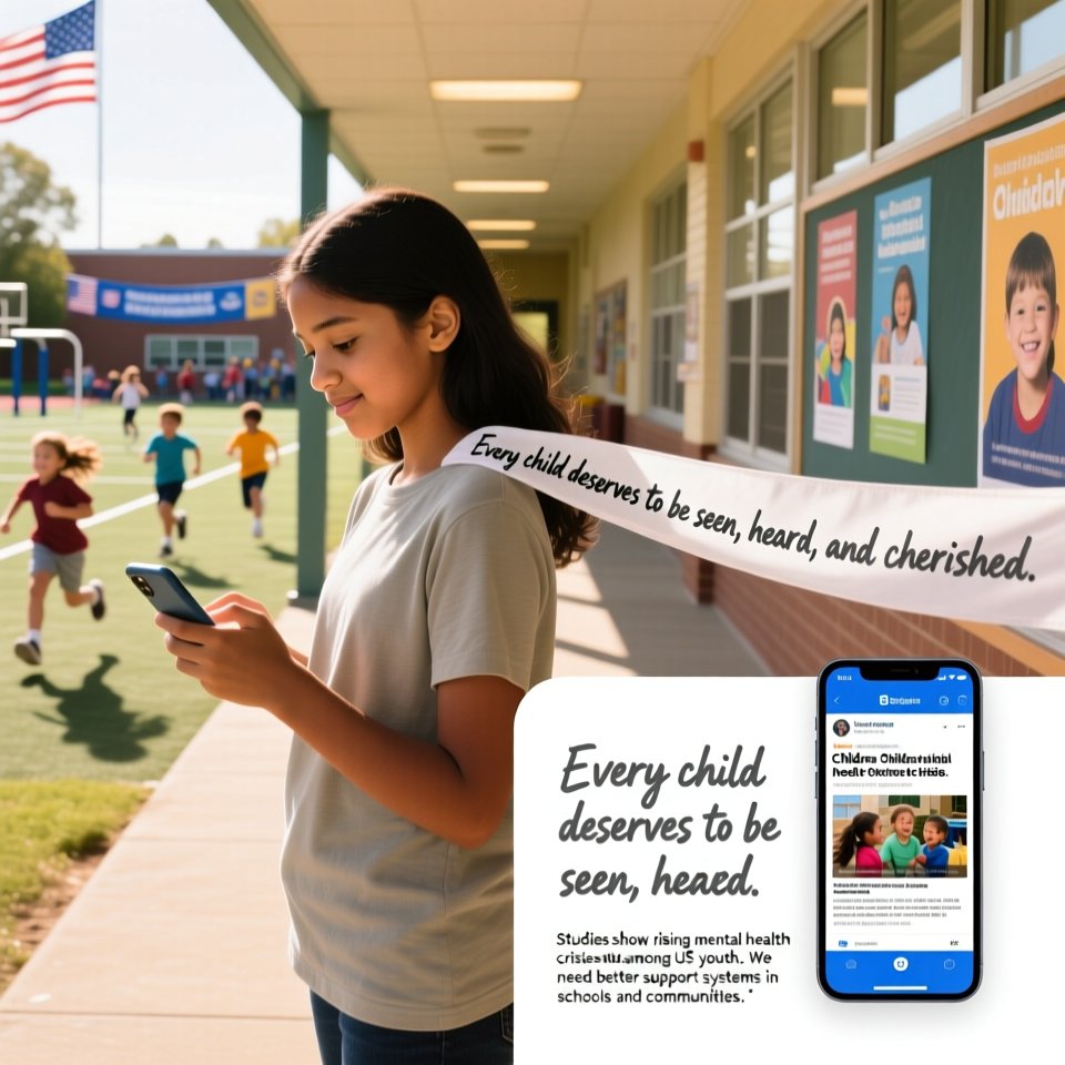 Studies show rising mental health crises among US youth. We need better support systems in schools and communities. 🌱💬