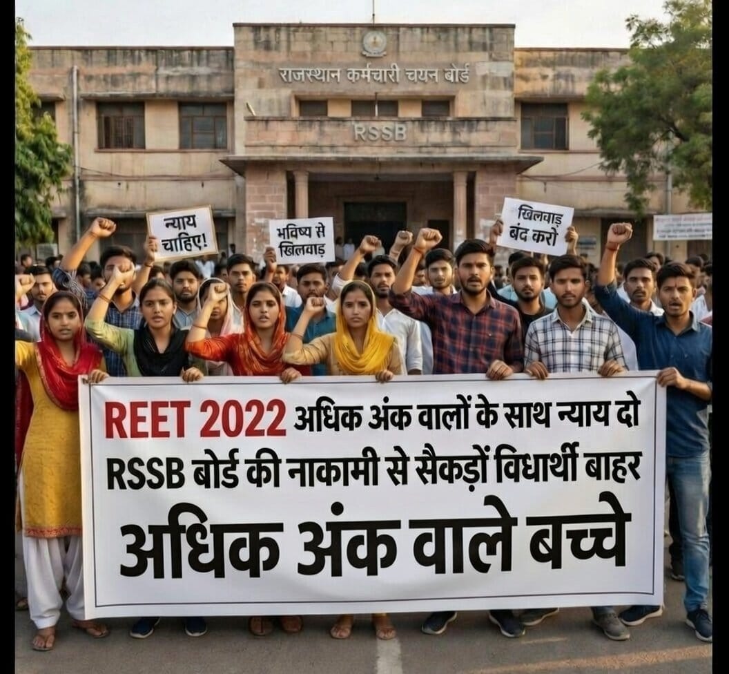 अध्यापक भर्ती (2022-23 ) लेवल -2 रिवाइज रिजल्ट से संबंधित मामला।

चयनितों से अधिक अंक होने के बाद भी नौकरी से वंचित है हजारों अभ्यर्थी।

ना RSSB / ना शिक्षा विभाग/ ना सरकार कोई सुन नहीं रहा।
<a href="/RajCMO/">CMO Rajasthan</a> <a href="/BhajanlalBjp/">Bhajanlal Sharma</a>
आखिर कब मिलेगा न्याय ???