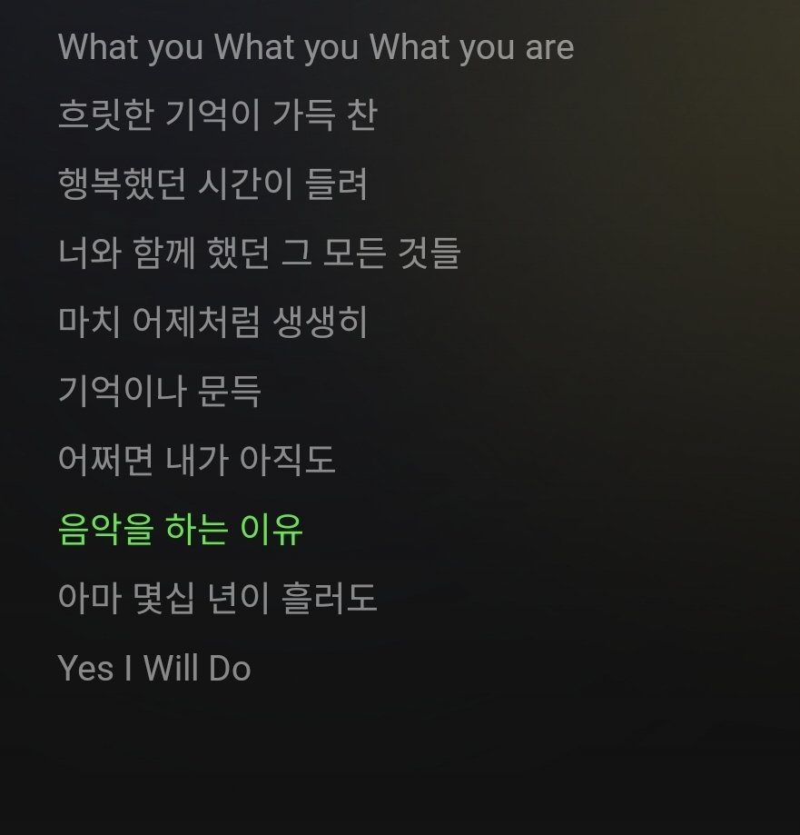 가사의 대상이 이성이 아니라 '음악'이라는게 미칠것같음 이정도로 진심이었는데 본업해 은지원ㅜ