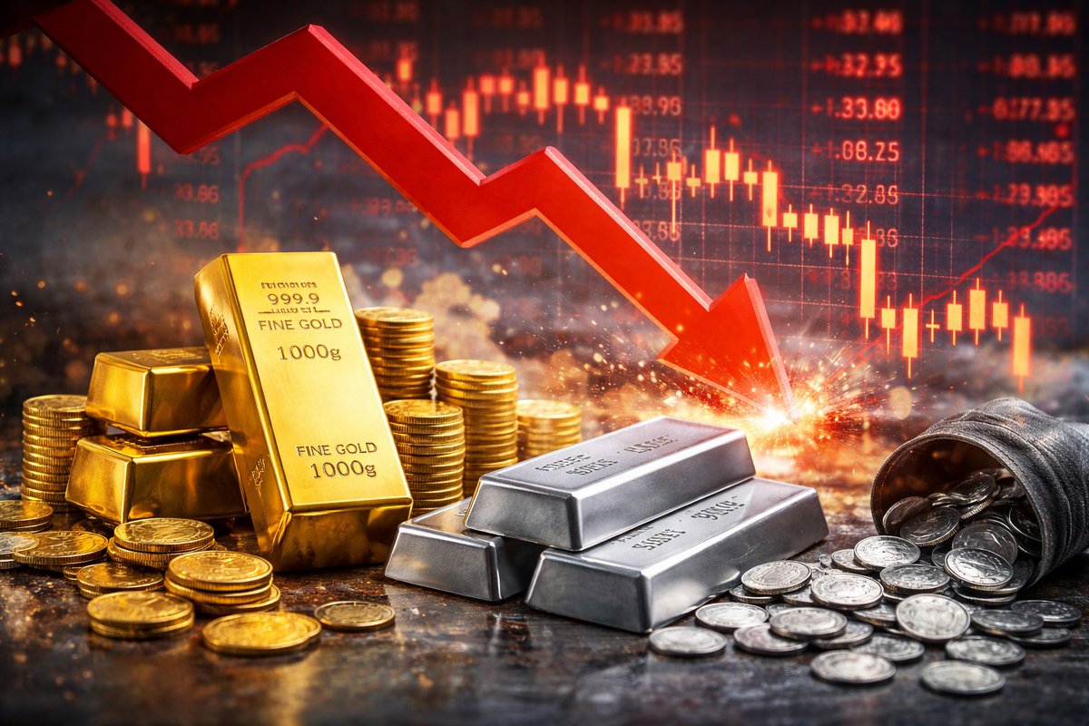 ETMarkets's tweet image. #Bullion #bloodbath again: 3 reasons why #gold, #silver prices are crashing and should you buy the fear?
#ETMarkets | @nikkhill 

economictimes.indiatimes.com/markets/commod…