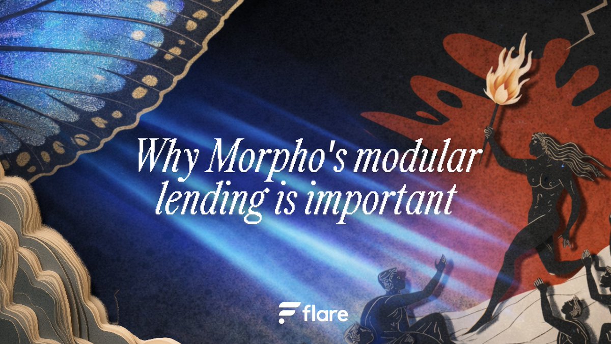 XRPFi just got a <a href="/Morpho/">Morpho 🦋</a>-powered lending layer, with <a href="/mystic_finance/">Mystic Finance</a> as the access point.

This is a major step forward for Flare's DeFi ecosystem: 

☀️ Lending is now customizable 
☀️ Risk is curator-managed 
☀️ New FXRP markets are permissionless 

XRP is no longer idle. 
It’s