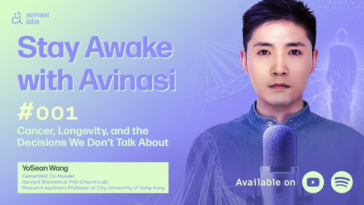 We’re launching a new podcast series focused on longevity, disease, and the science behind real-world medical decisions.

In Episode 01, we sit down with <a href="/ywang01/">YoSean.DeSAI</a> —
Research Assistant Professor at City University of Hong Kong,
Co-founder of CancerDAO,
Harvard Biomedical PhD