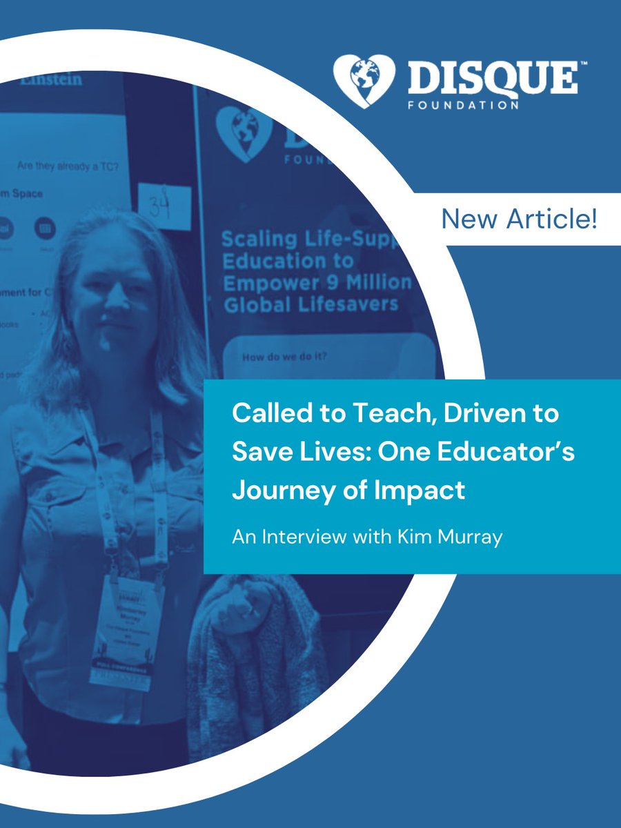DisqueFNDN's tweet photo. Teaching isn’t just a job. It’s a calling. Nurse educator Kim Murray empowers nurses, responders, and communities to act when it matters most. Discover her lifesaving impact.

https://t.co/SFh5wiUIJZ

#CPRSavesLives https://t.co/h75r02As65