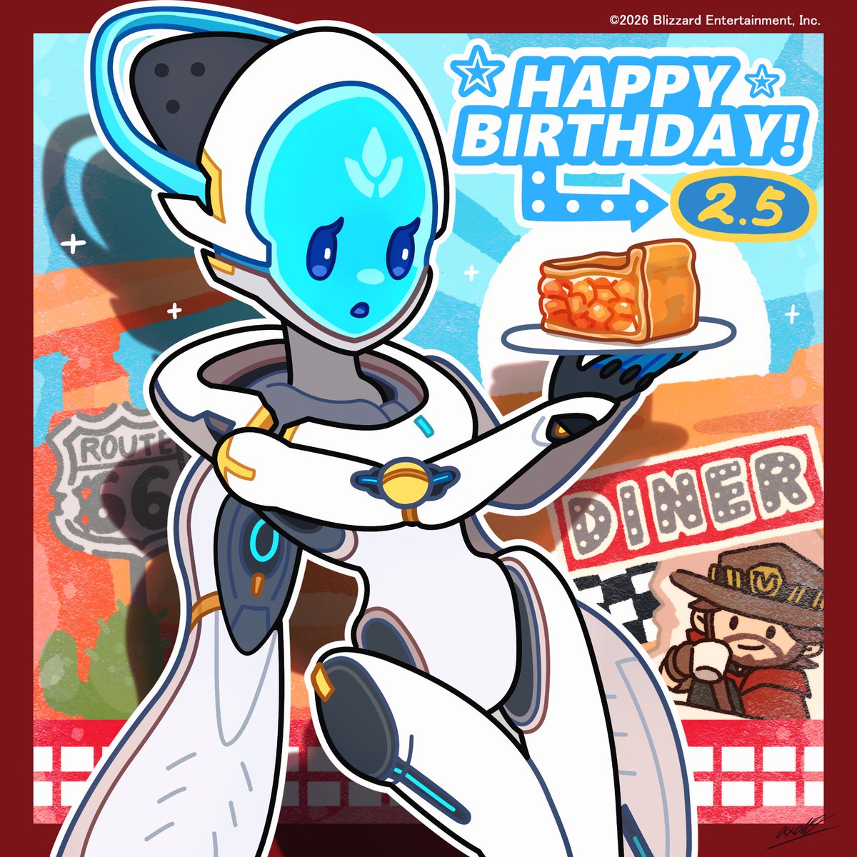 本日2月5日はエコーの誕生日！🎉🎂 #オーバーウォッチ2 をつけて