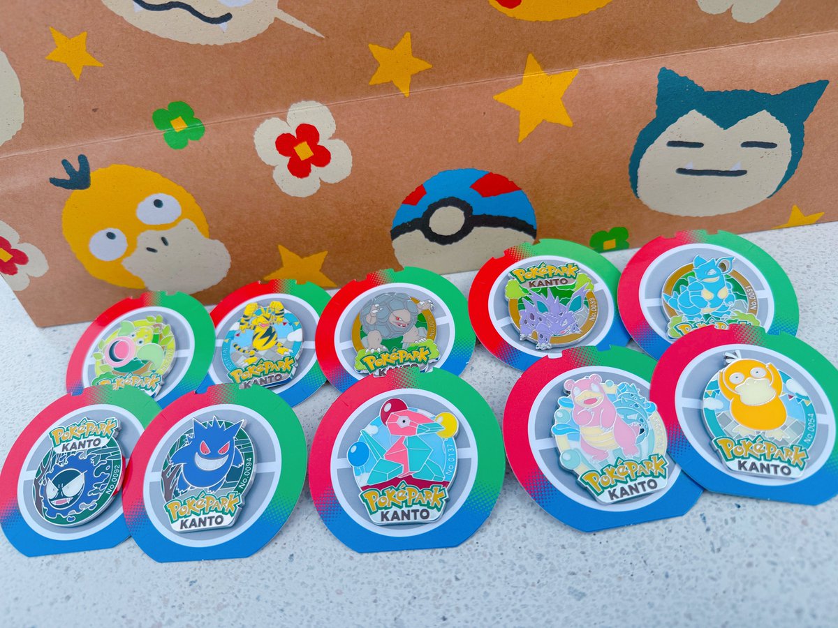 ポケパークのピンズ❣️ ピカチュウ出ず🥹