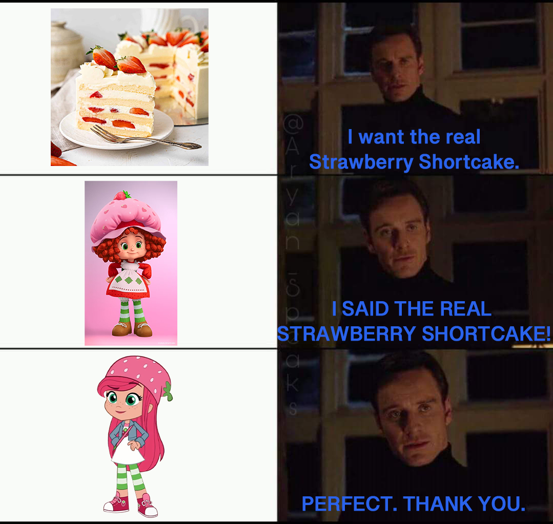 animepowers123's tweet photo. My reaction to the new Strawberry Shortcake series reveal be like:
#StrawberryShortcake #BerryintheBigCity #LongLiveBITBC #NotMyShortcakes https://t.co/bCOeJrNIbC