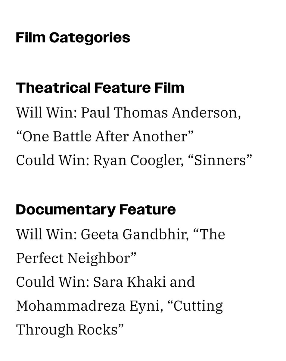 ByClaytonDavis's tweet image. #DGA Awards Predictions

Paul Thomas Anderson vs. Ryan Coogler: Why the DGA Awards Could Crown a Frontrunner, or Rewrite the Oscar Race 

variety.com/2026/film/awar… via @variety