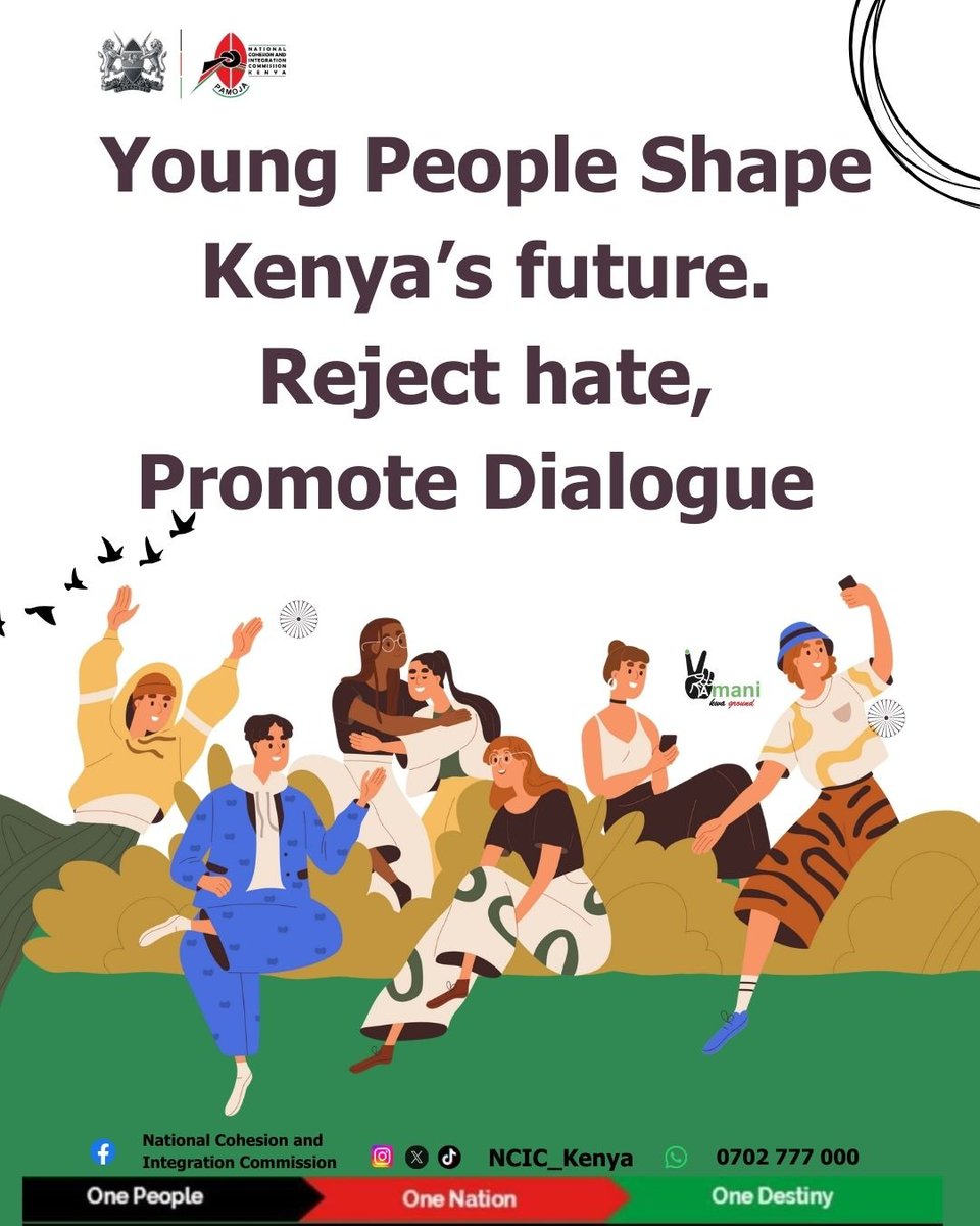 NCIC_Kenya's tweet photo. #RejectHate
#PromoteDialogue https://t.co/2ZEbZk0ND6