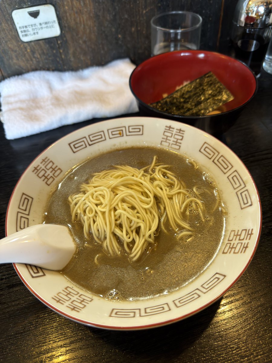 中華ソバ 伊吹 中華ソバ(かけ) 1,200円 2周目、さっきより強い！ 今