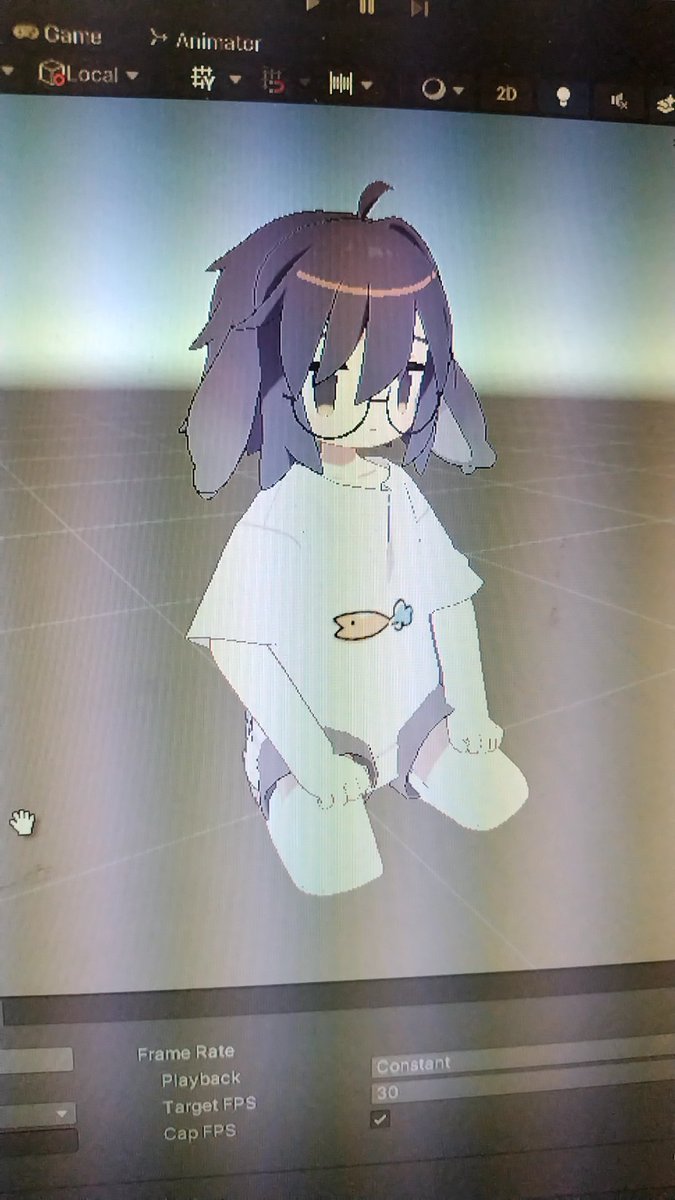 Ashin0_Maroya's tweet image. ポーズ作ろうとプロジェクト開いたら 1ヶ月正座させられてるうささき居て かわいそかわいい…