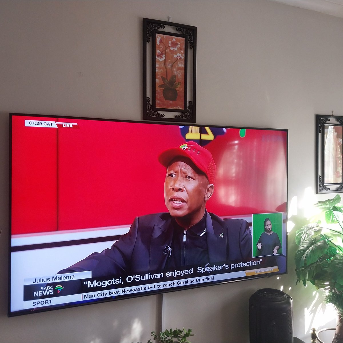 Brown Mogotsi & Paul O' Sullivan are enjoying the protection of Thoko Didiza, the Speaker of Parliament who refused their summoning to the appear in Parliament's AdHoc Committee " says Julius Malema,