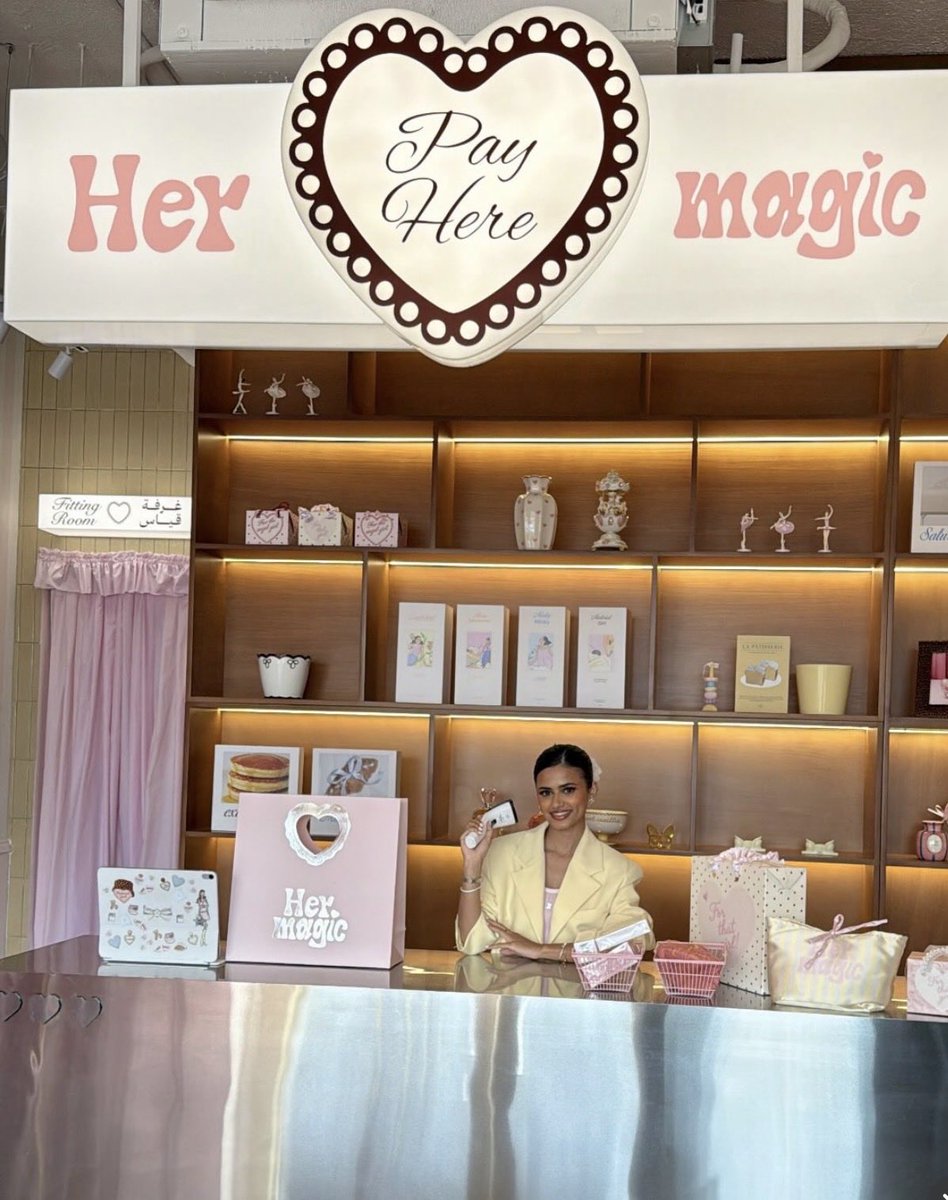 Daisycare's tweet image. صاحبة براند Her magic صار عندها أول بوتيك بالرياض وتفاصيل المكان خياااال الله يبارك لها 💗