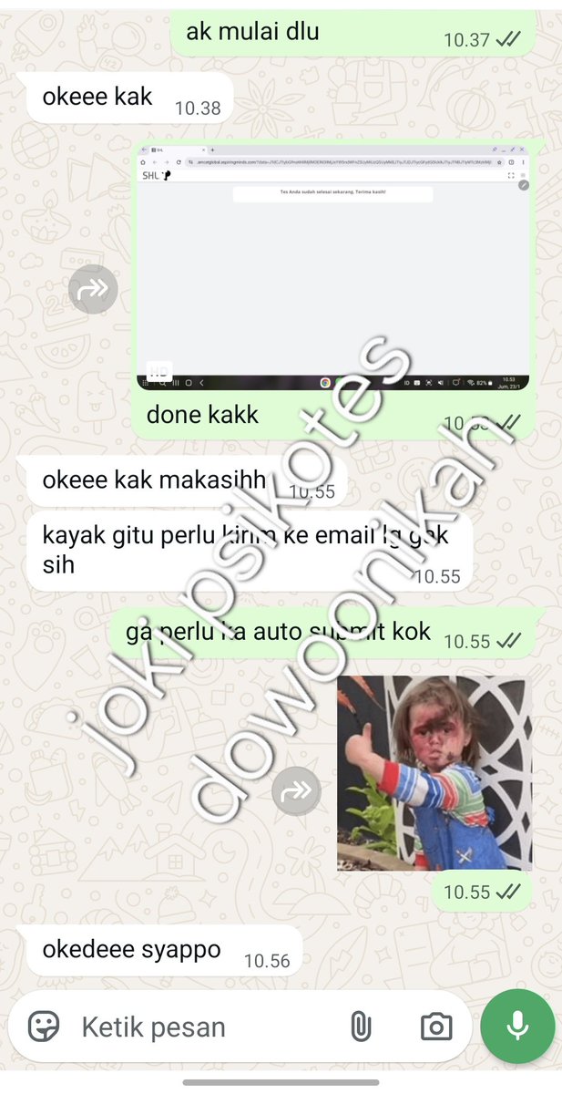 joki selalu open sampai kiamat ya bestie ayo yg ada tugas/ujian english apapun yang berbau inggris, mau joki vn, interview, typing test, ef set, dialog, joki bikin kata kata sosweet buat pacar pake english juga bisa

#zonauang #zonaba